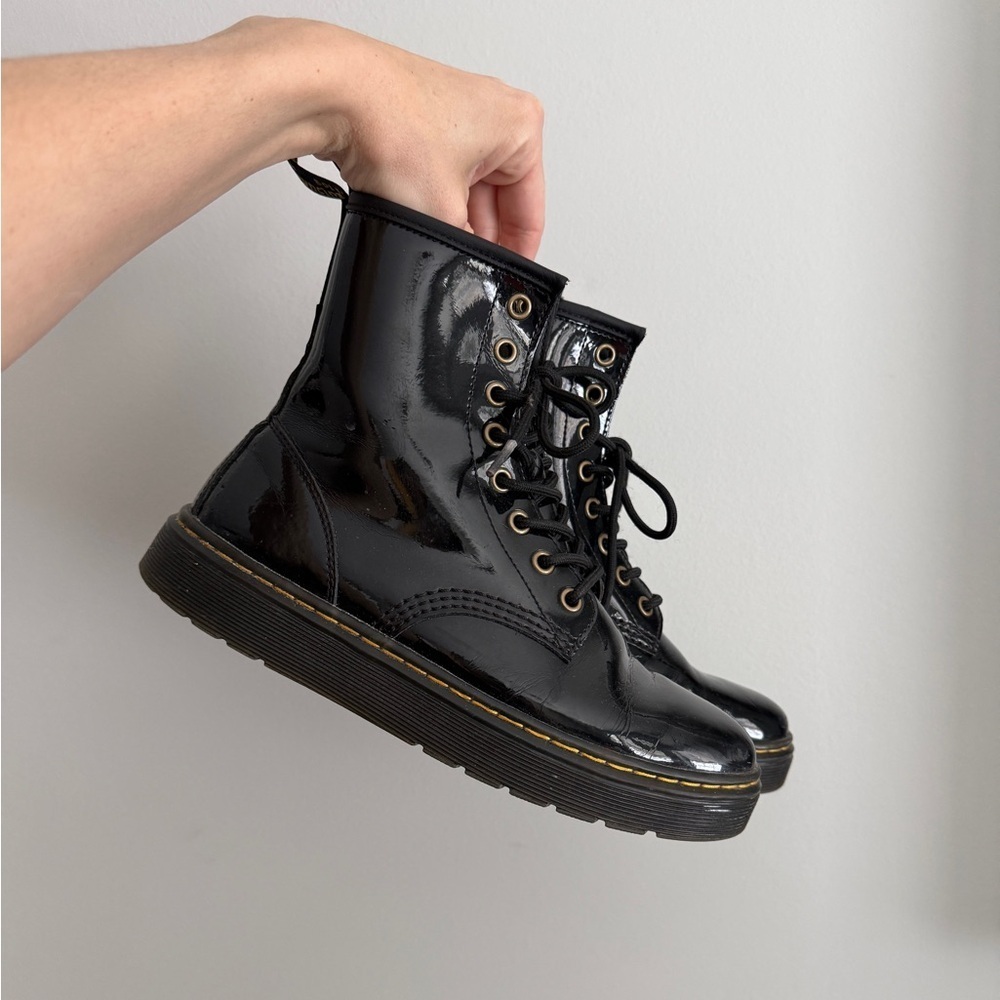Dr. Martens ‘Zavala’ Patent Leather Combat Boot